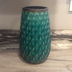 Teal vase